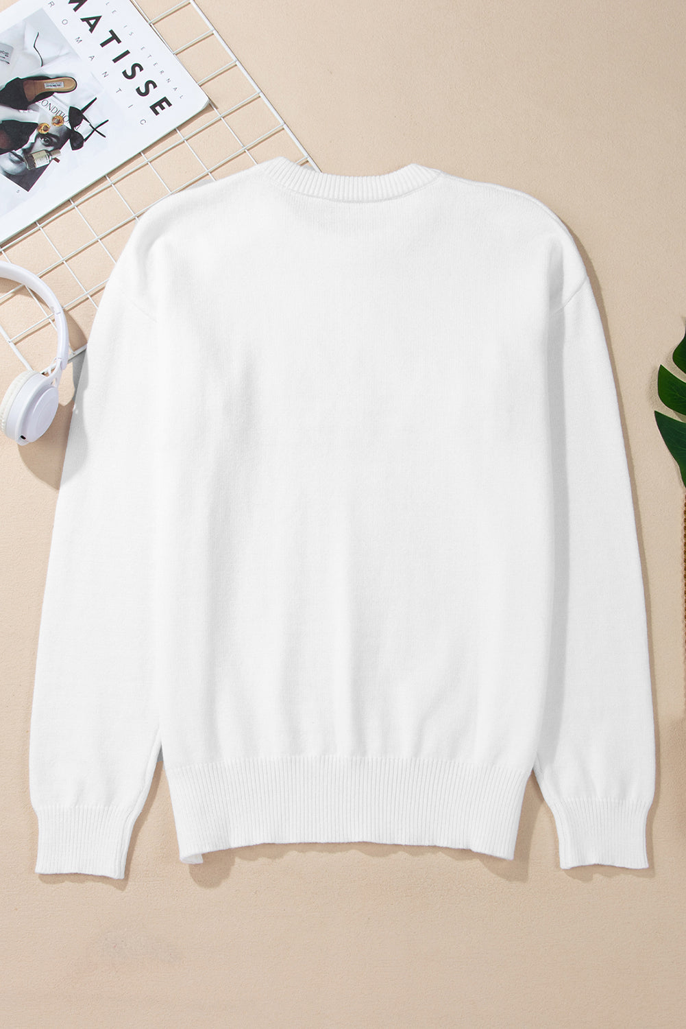 Thankful Embroidered Sweater - Threaded Pear
