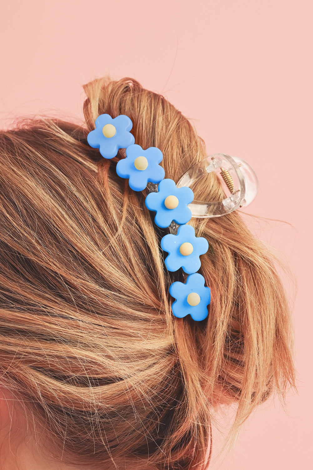 Multicolor Flowers Cute Hair Claw Clip - Threaded Pear