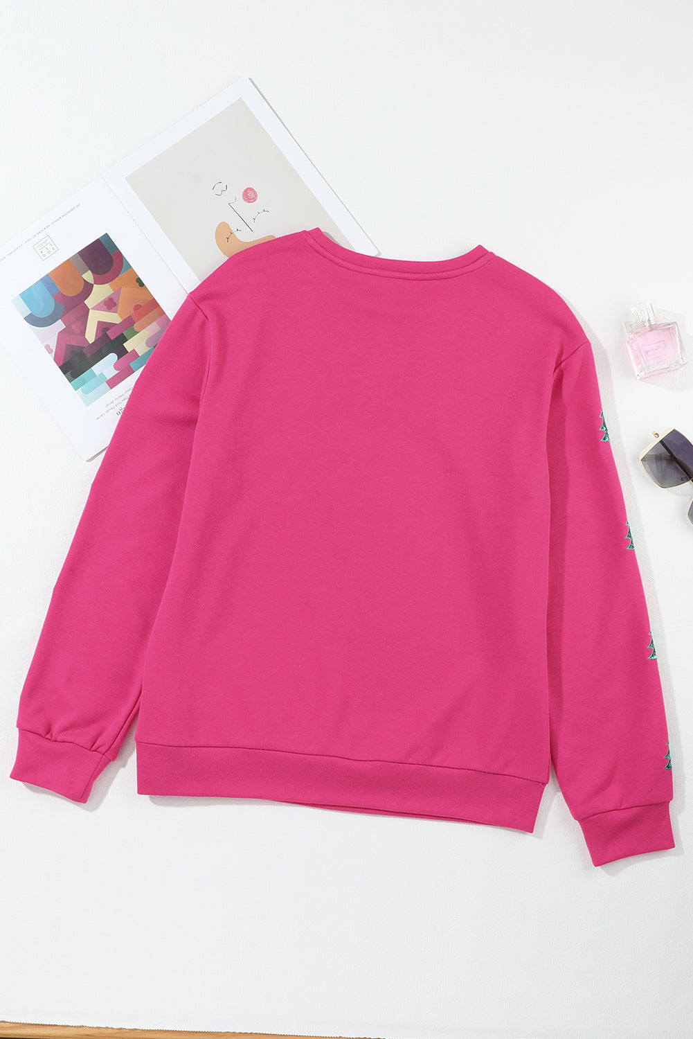 MERRY Christmas Tree Sequin Patchwork Sweatshirt - Threaded Pear