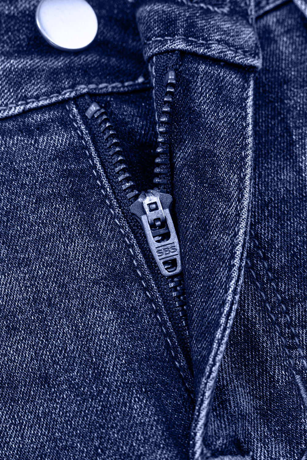 Jacy Cuffs Distressed Straight High Waist Jeans - Threaded Pear