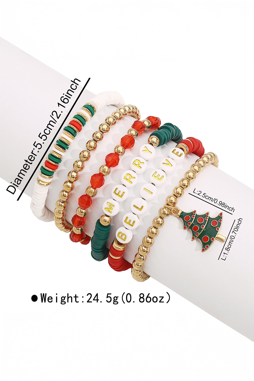 Madison Christmas 6pcs Bracelet Set