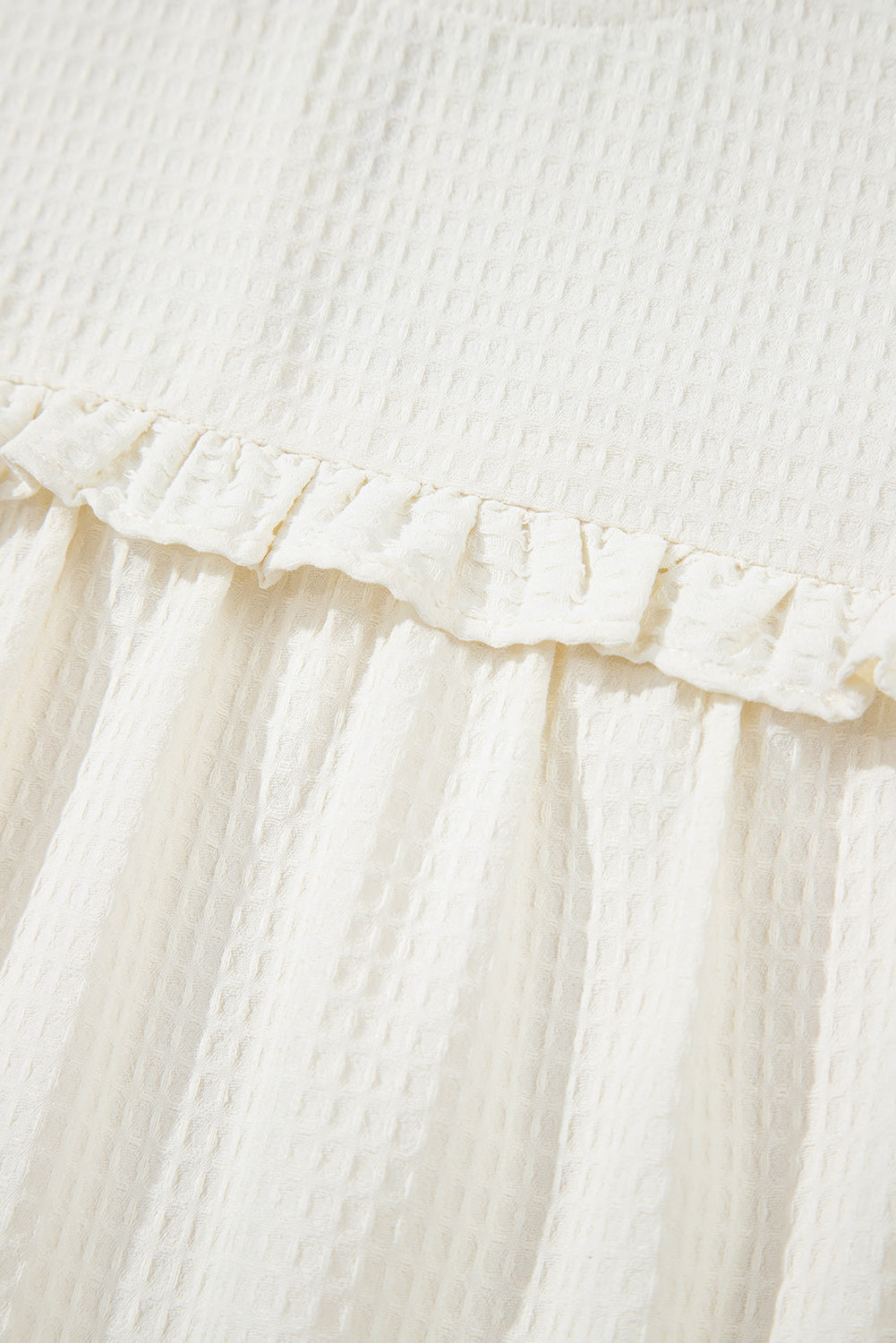 Ava Trim Waffle Knit Blouse