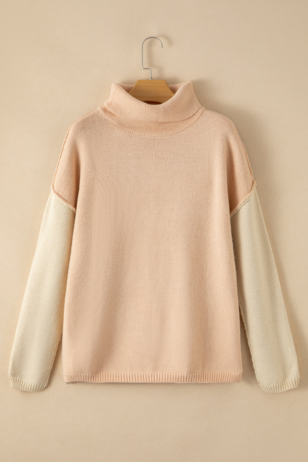 Mia Drop Shoulder Knit Sweater - Threaded Pear