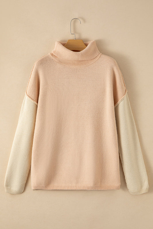 Mia Drop Shoulder Knit Sweater - Threaded Pear