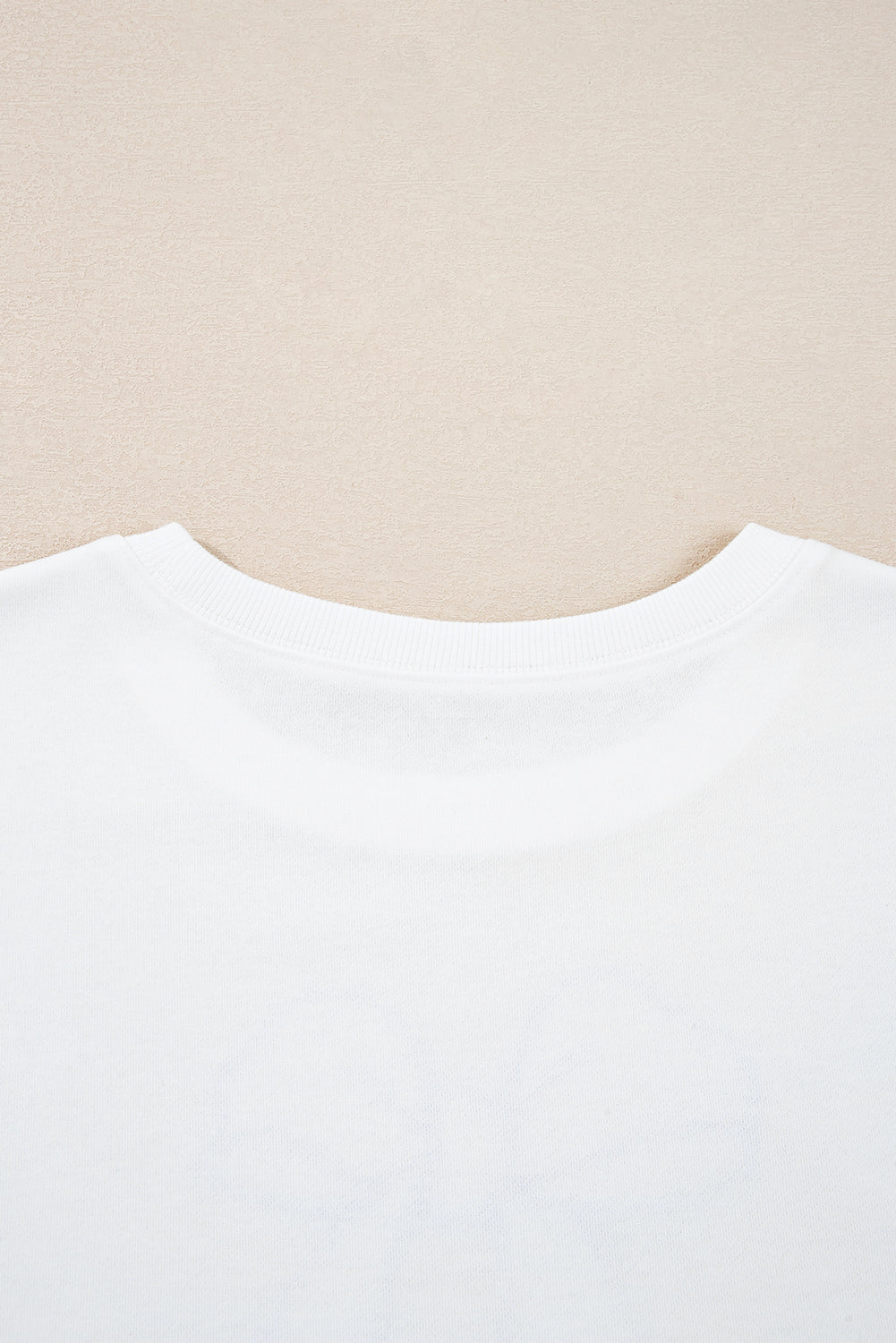 Beige Big Bow Accent Plus Size Drop Shoulder Sweatshirt - Threaded Pear