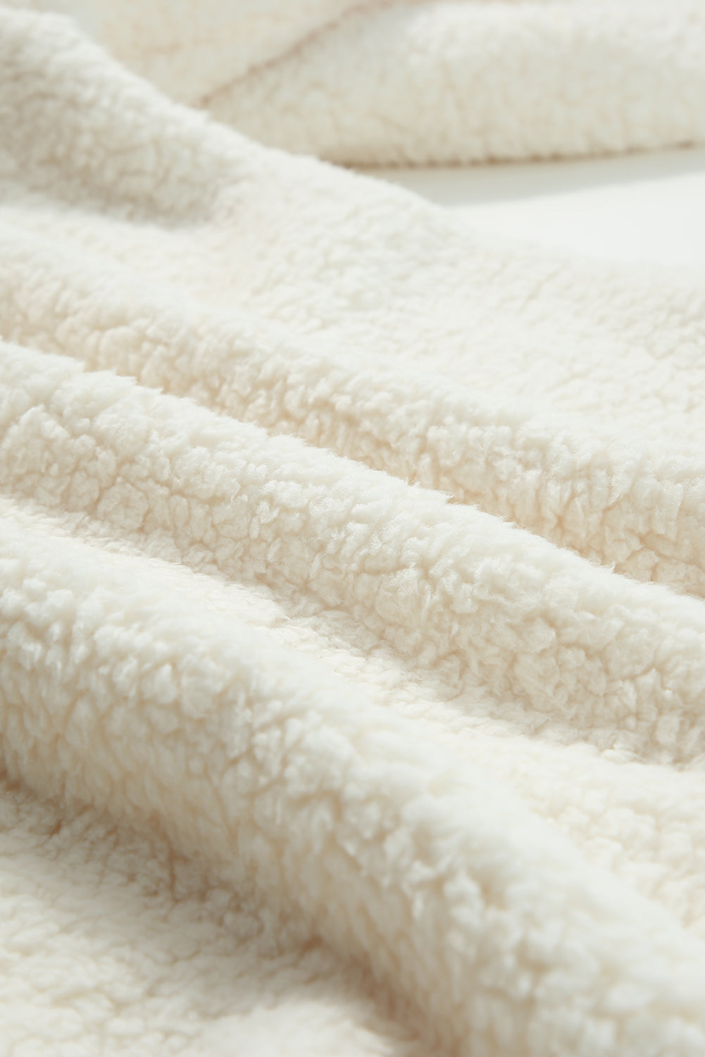 Olivia Single Breasted Teddy Coat - Threaded Pear