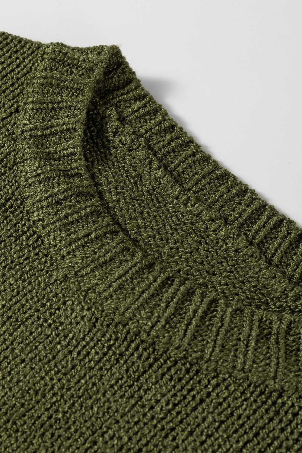 Amelia Drop Shoulder Slouchy Sweater - Threaded Pear