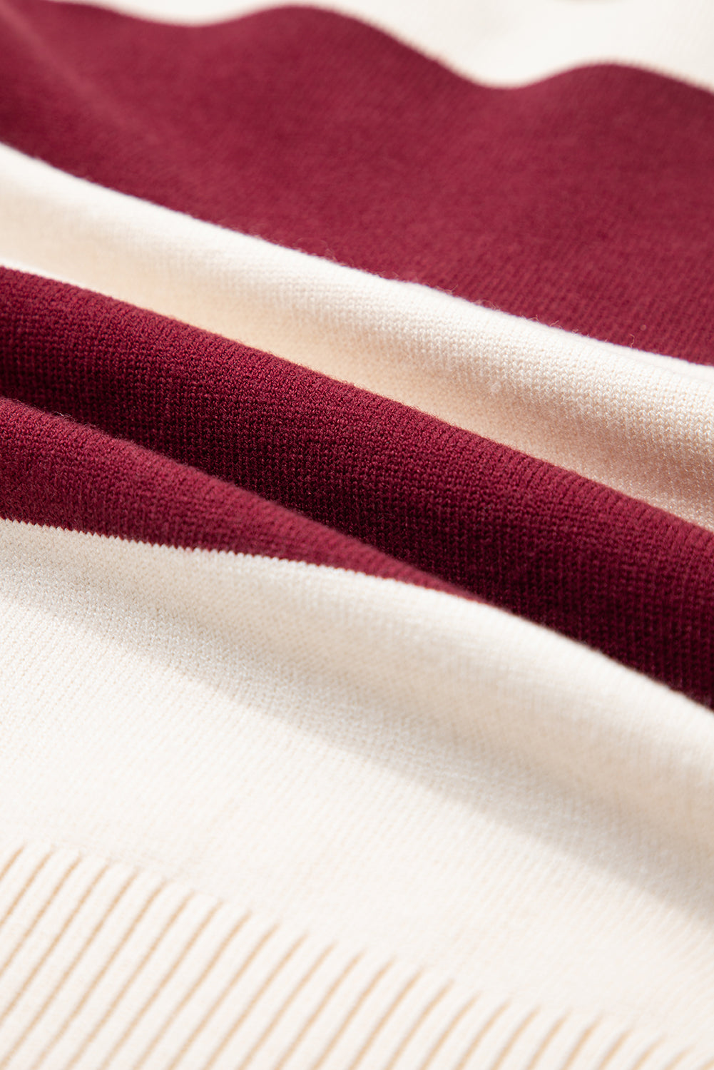 Olivia Knitted Polo Collar Sweater - Threaded Pear