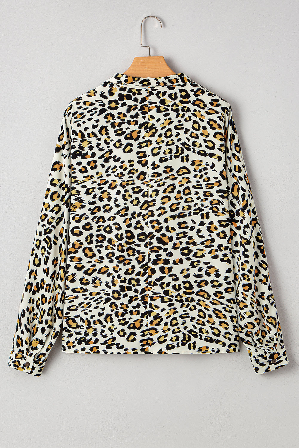Laurel Leopard V Neck Blouse - Threaded Pear