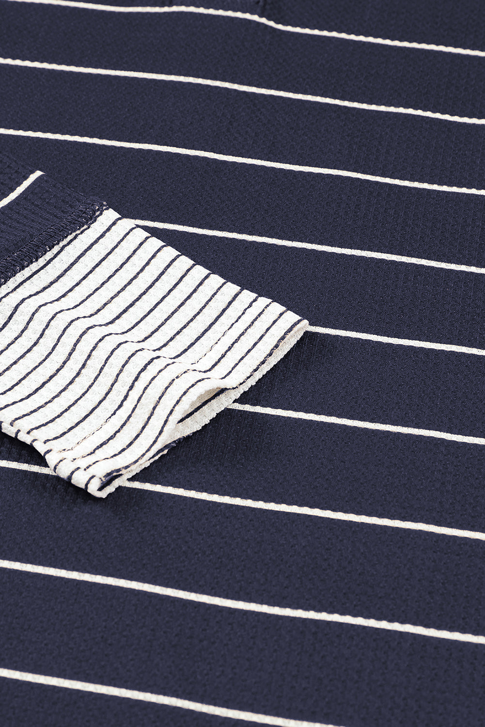 Simone Henley Waffle Knit Top