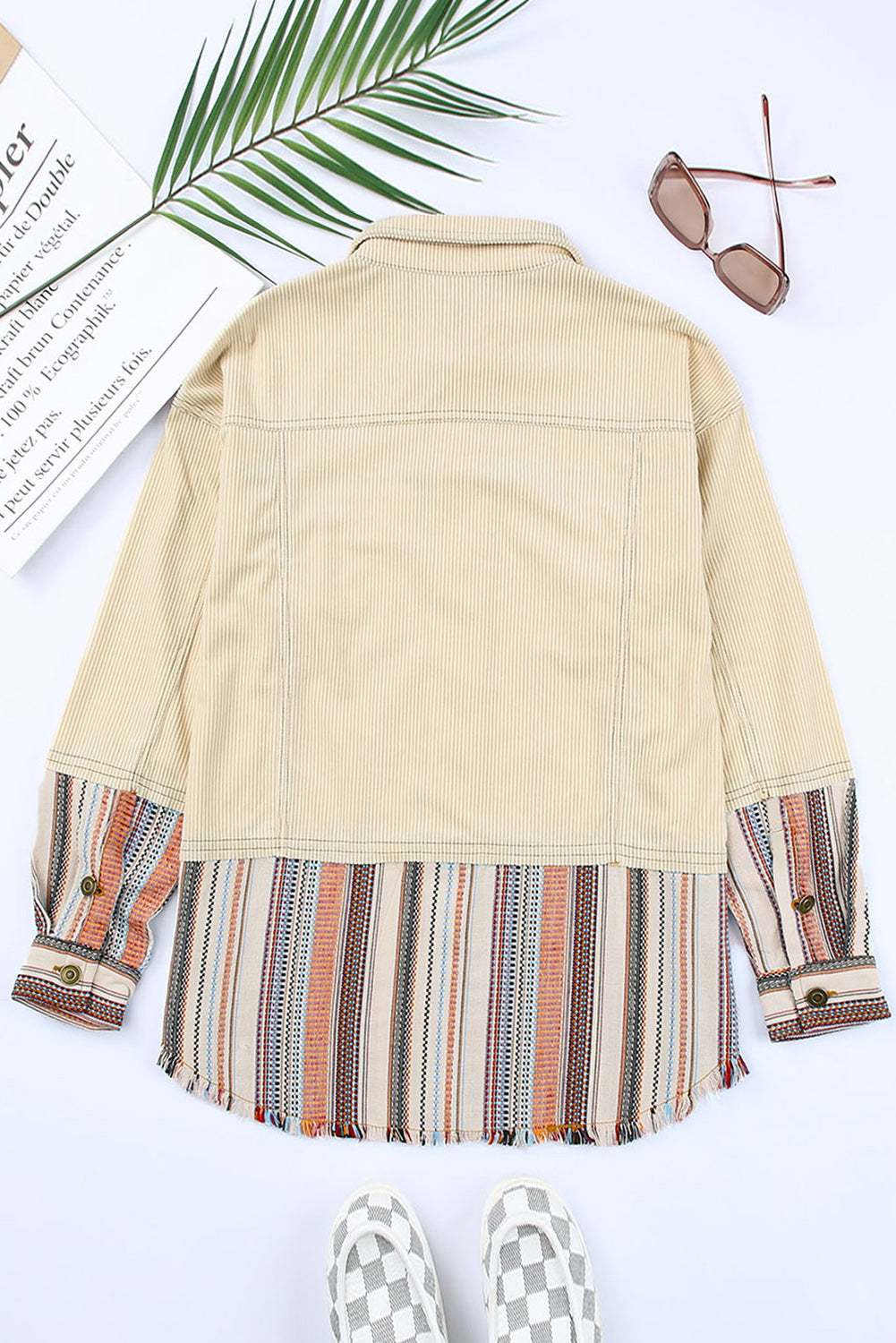Lyla Button Up Corduroy Jacket - Threaded Pear