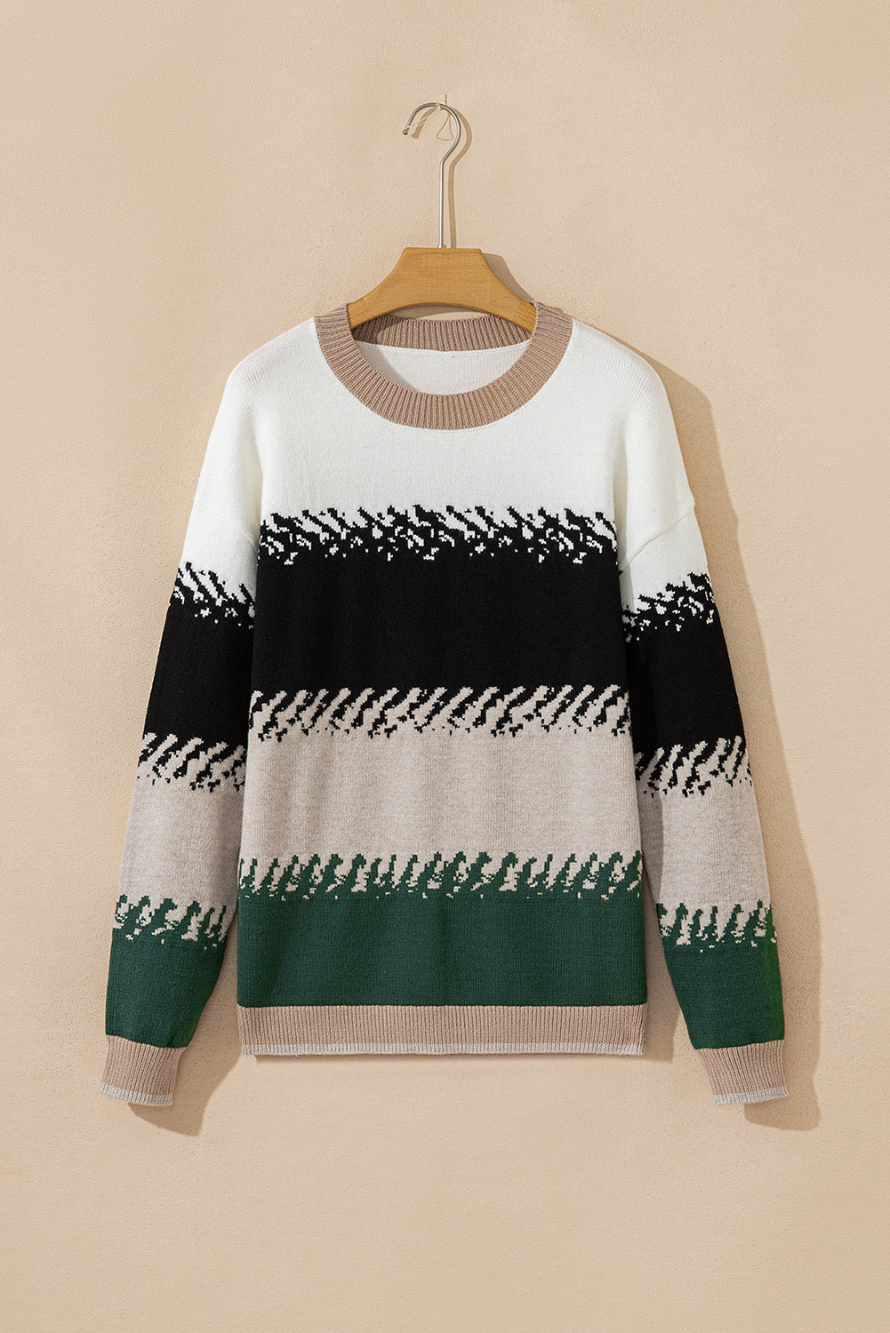 Sophia Pattern Drop Shoulder Sweater