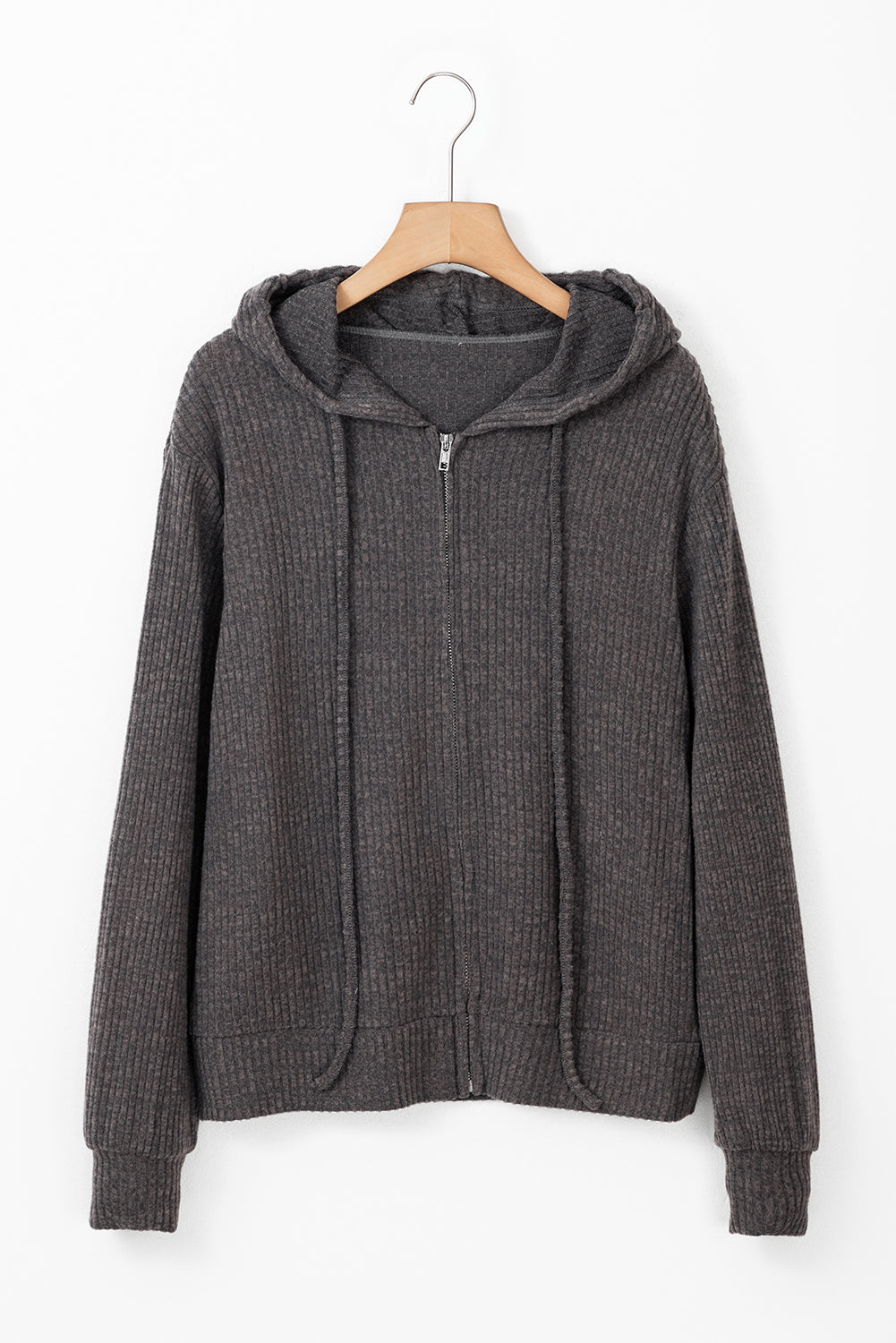 Eleanor Up Front Drawstring Hoodie - Threaded Pear