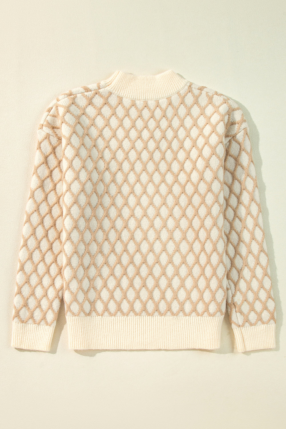 Ella Drop Shoulder Loose Sweater - Threaded Pear