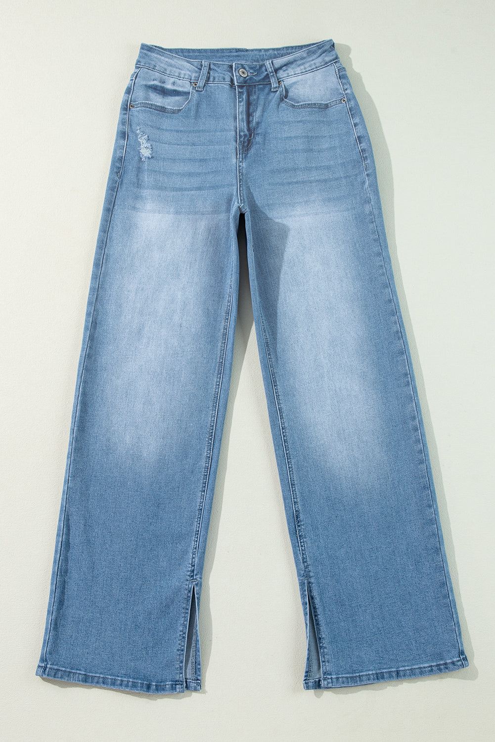 Dream Slit Leg Straight Jeans