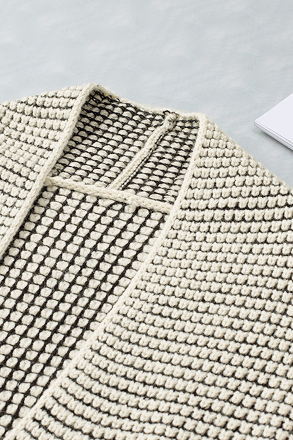 Harper Long Open Front Cardigan - Threaded Pear