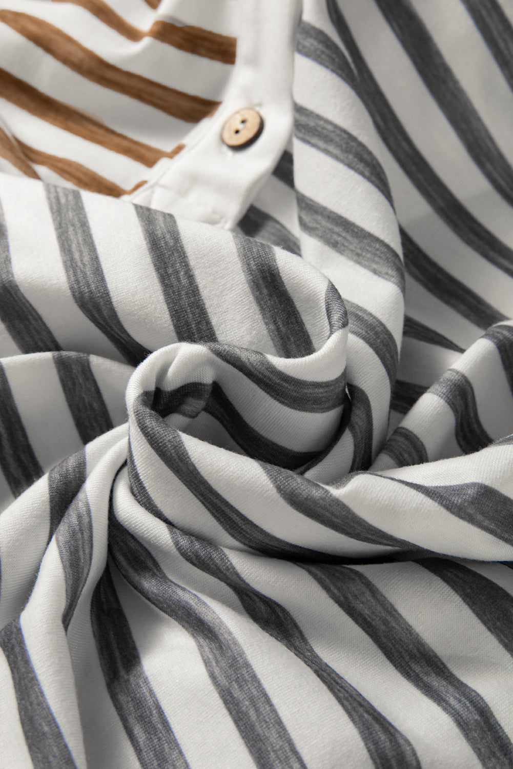 Gray Stripe Plus Size Color Block Buttoned Sleeveless Wide Leg Jumpsuit - Threaded Pear