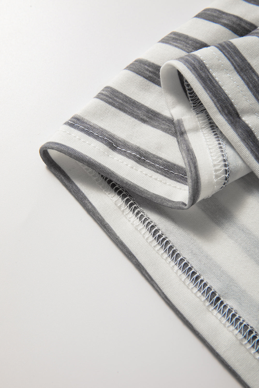 Gray Stripe Plus Size Color Block Buttoned Sleeveless Wide Leg Jumpsuit - Threaded Pear