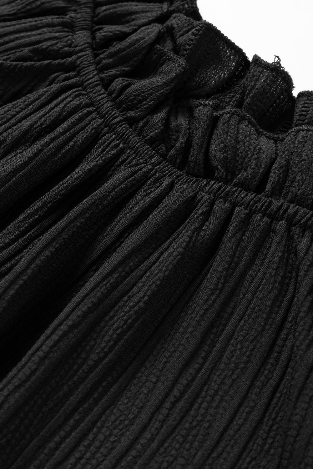 Lanabina Ripple Bubble Sleeve Blouse