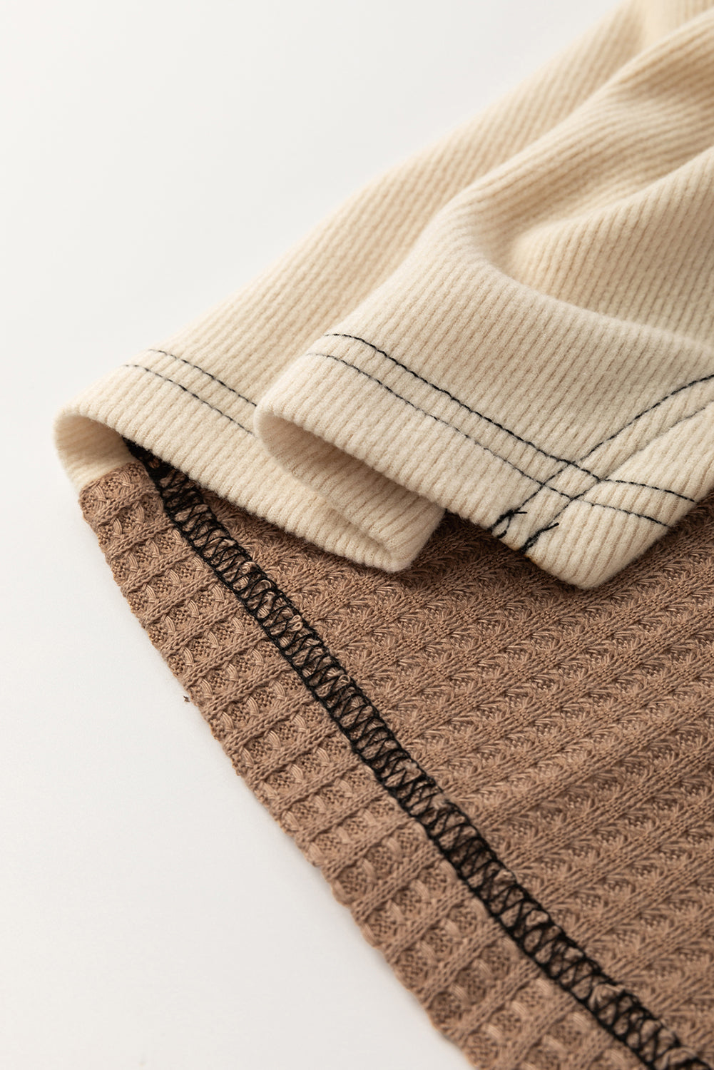 Jaliyah Knit Stitch Detail Long Sleeve Top