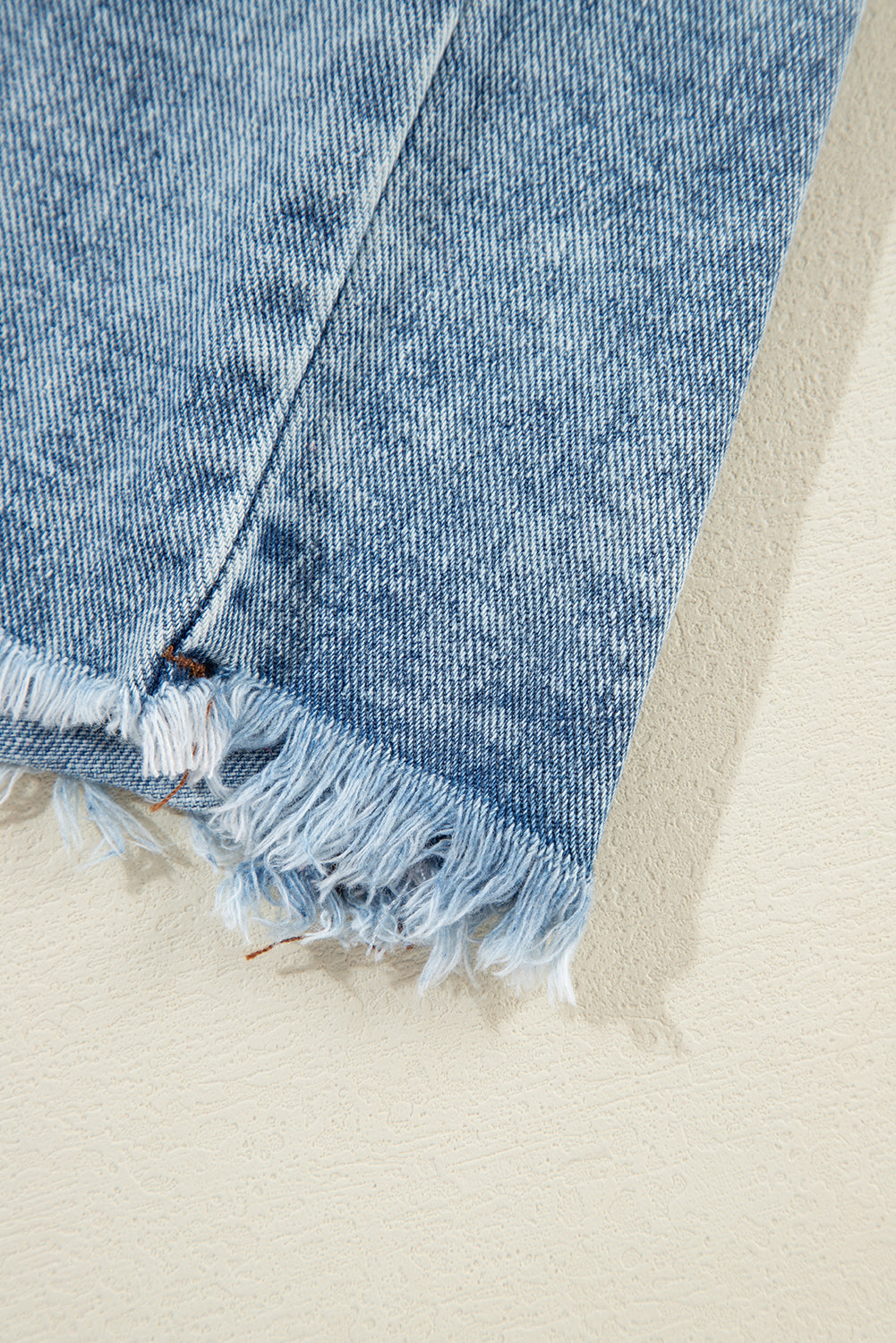 Olivia Hooded Raw Hem Jacket - Threaded Pear