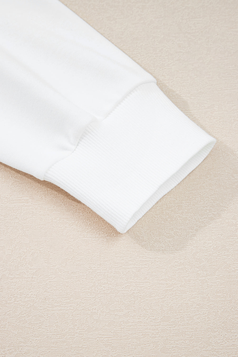 Beige Big Bow Accent Plus Size Drop Shoulder Sweatshirt - Threaded Pear