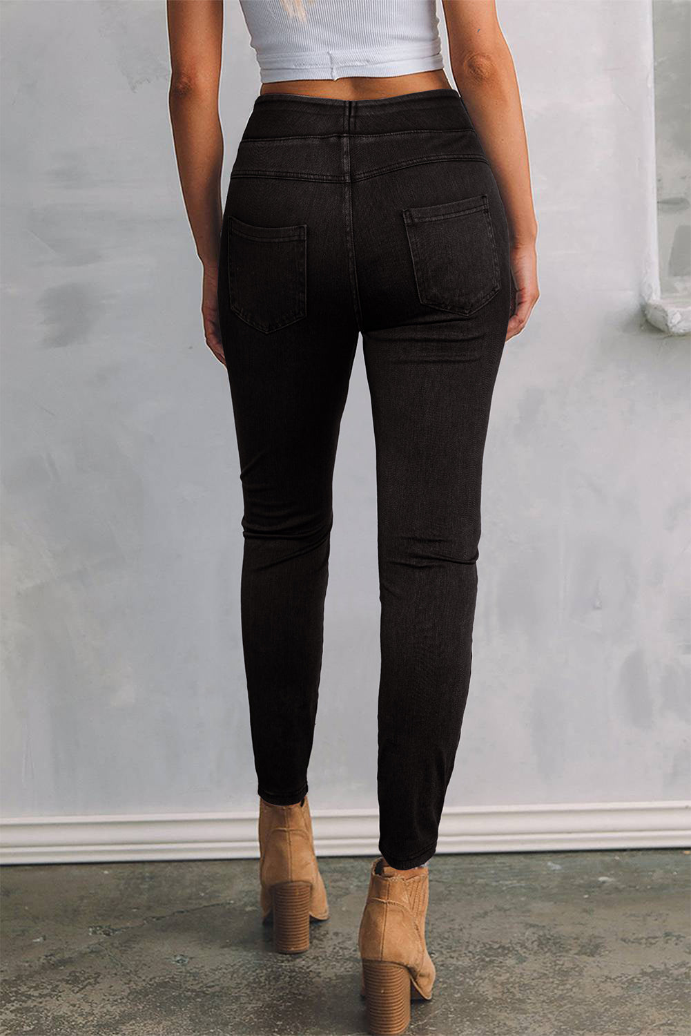 Olivia Stretchy Slim Fit Jeggings - Threaded Pear