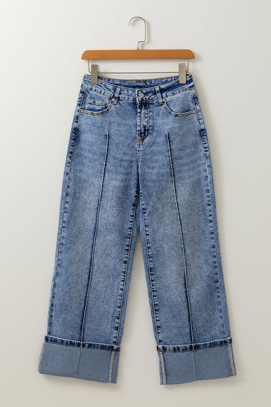 Aria Straight High Waist Jeans - Threaded Pear