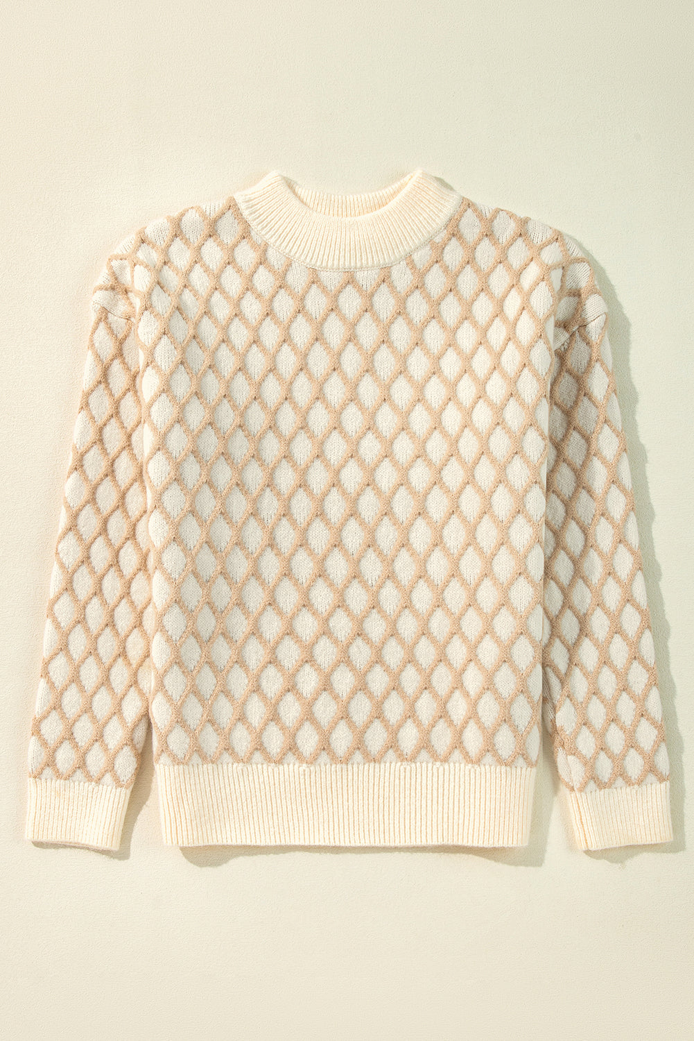 Ella Drop Shoulder Loose Sweater - Threaded Pear