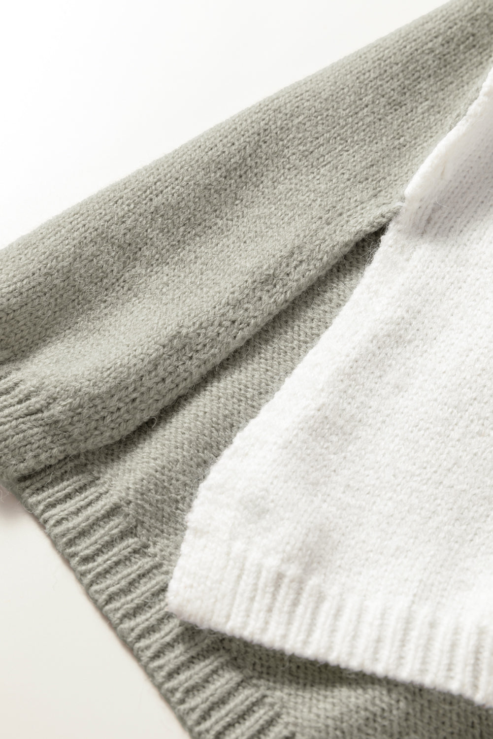 Mia Drop Shoulder Knit Sweater - Threaded Pear