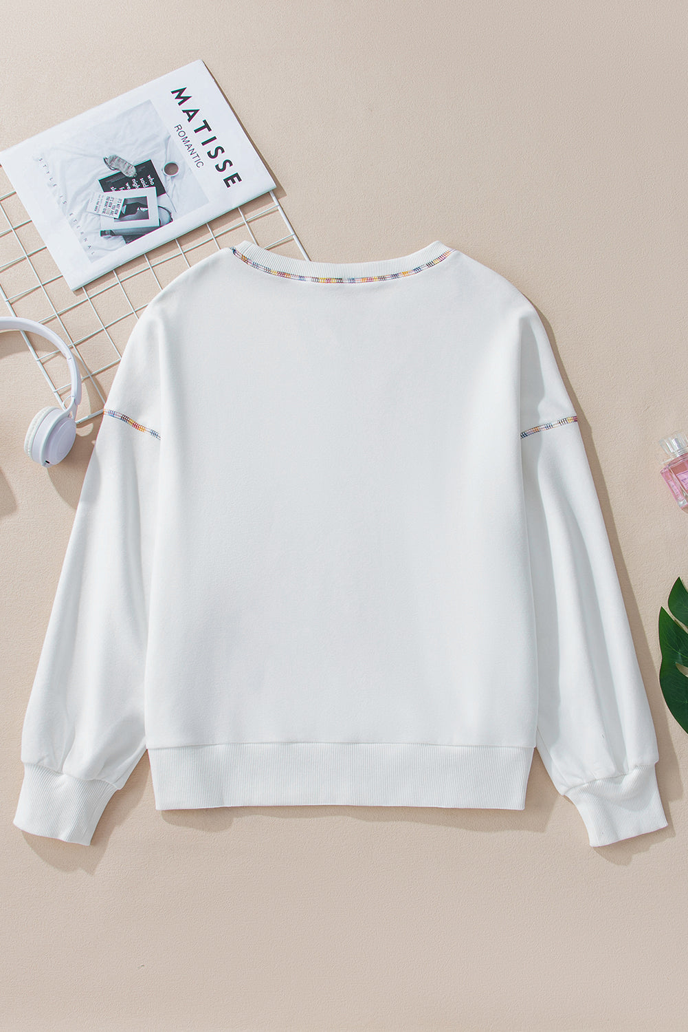 Jordyn Rainbow Pullover Sweatshirt - Threaded Pear