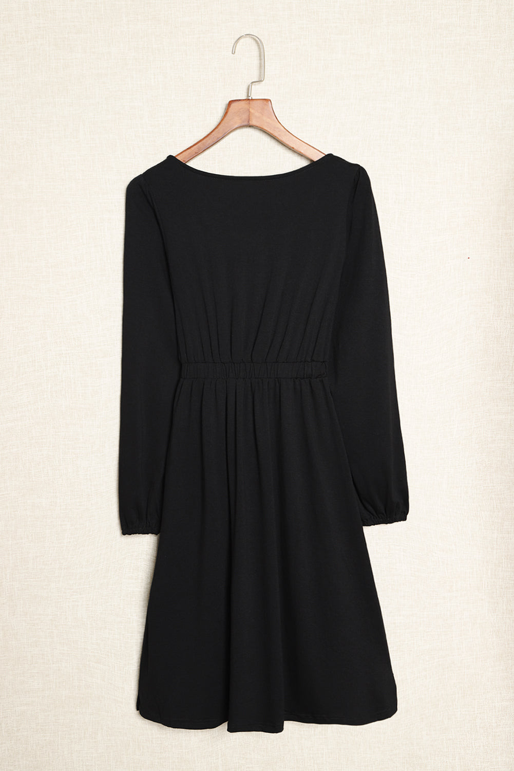 Julianna Button Up High Waist Long Sleeve Dress.