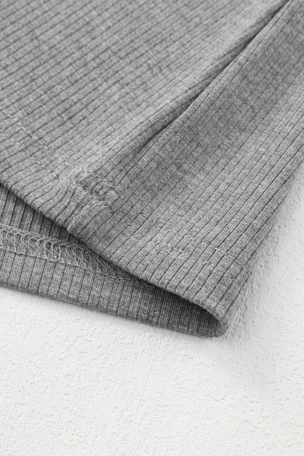 Elizabeth Crewneck Ribbed top Long Sleeve Top - Threaded Pear