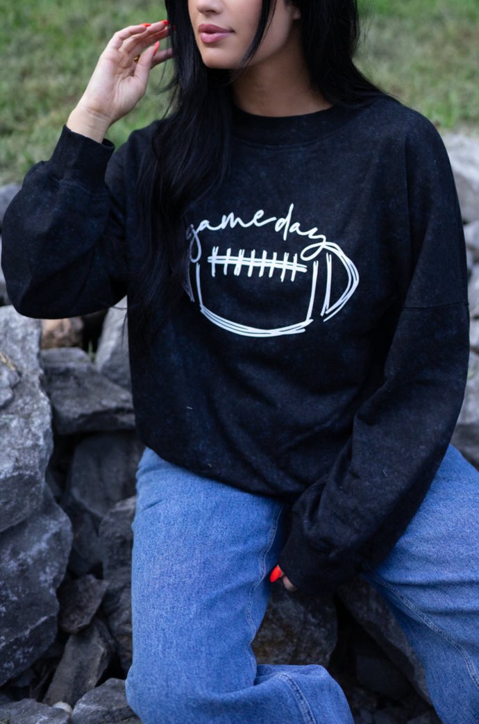 Layne Game Day Pullover Sweatshirt - Threaded Pear