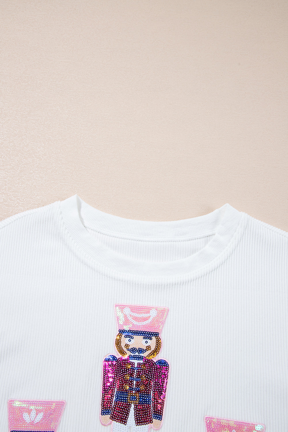 Aria Christmas Fashion Corded Sweatshirt - Threaded Pear