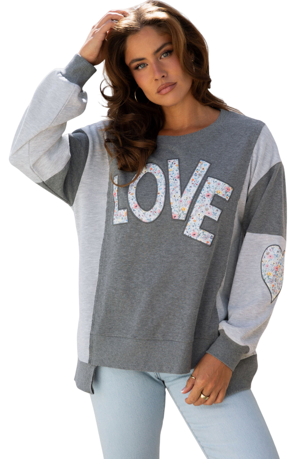 Payton Uneven Hem Chic Sweatshirt