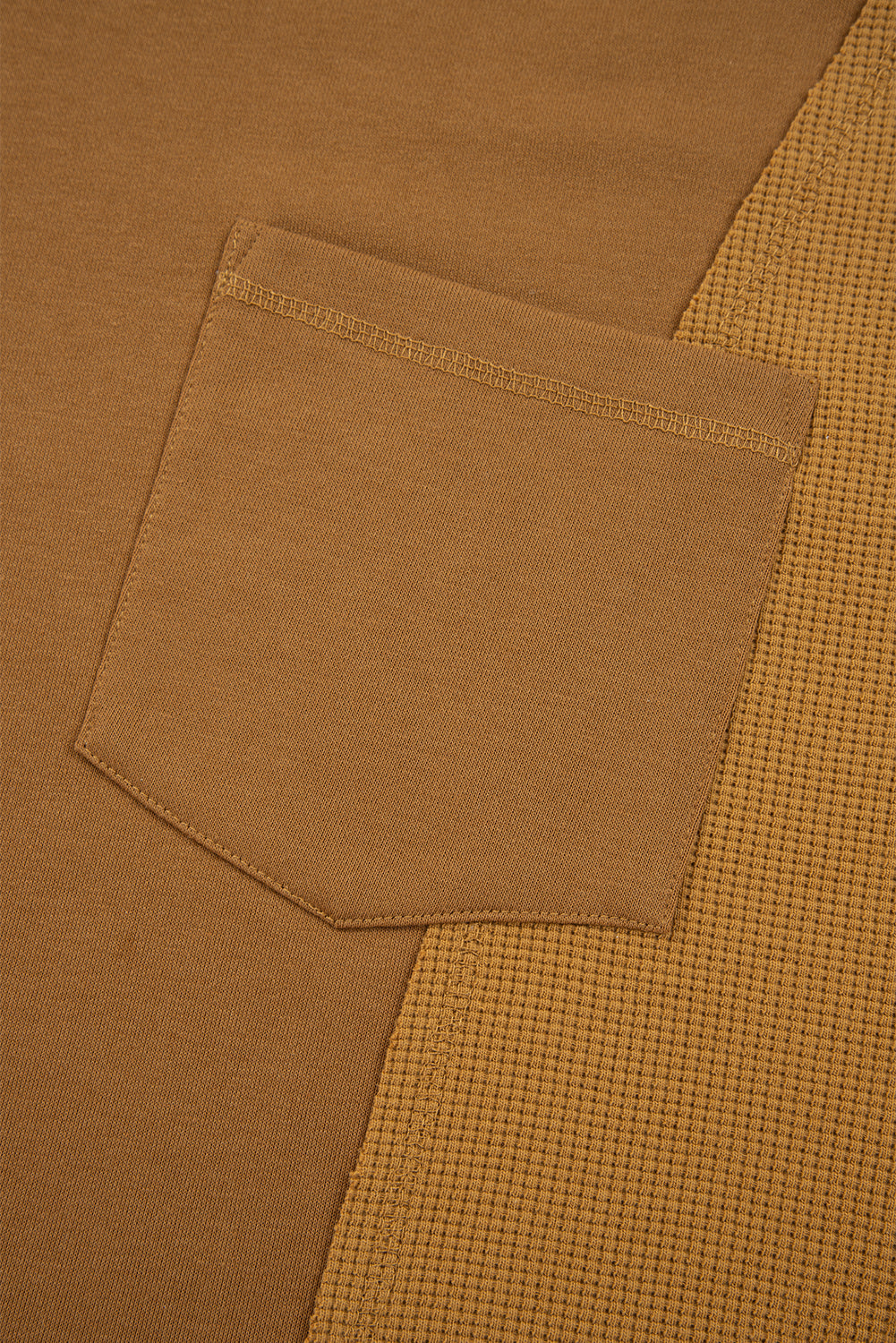 Isabella High Low Patchwork Sweatshirt - Threaded Pear