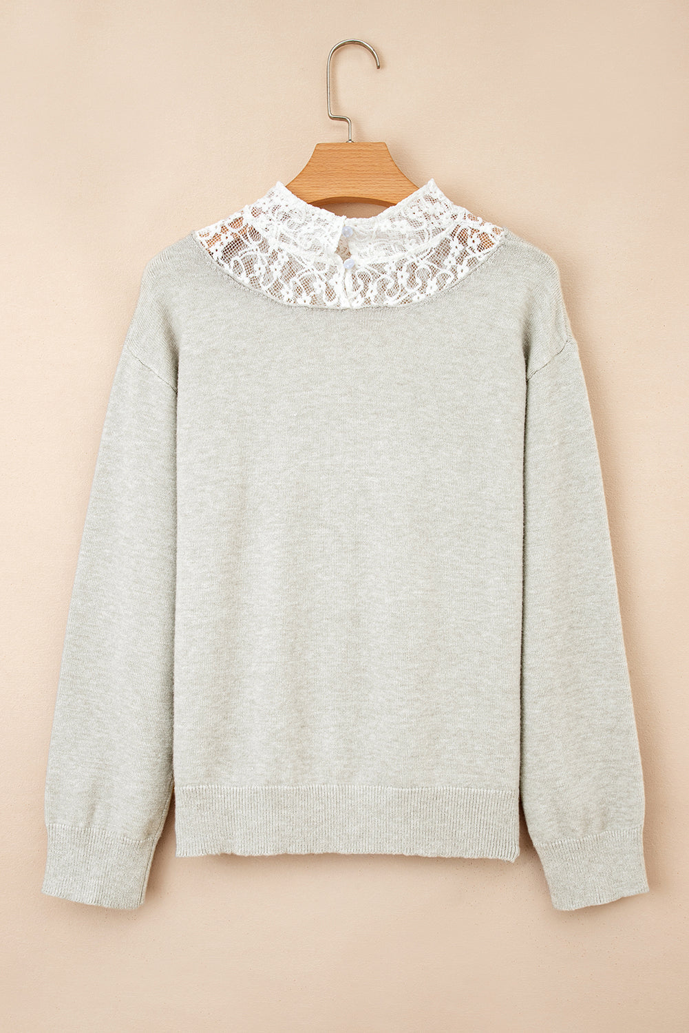 Sophia Patchwork Drop Shoulder Sweater - Threaded Pear