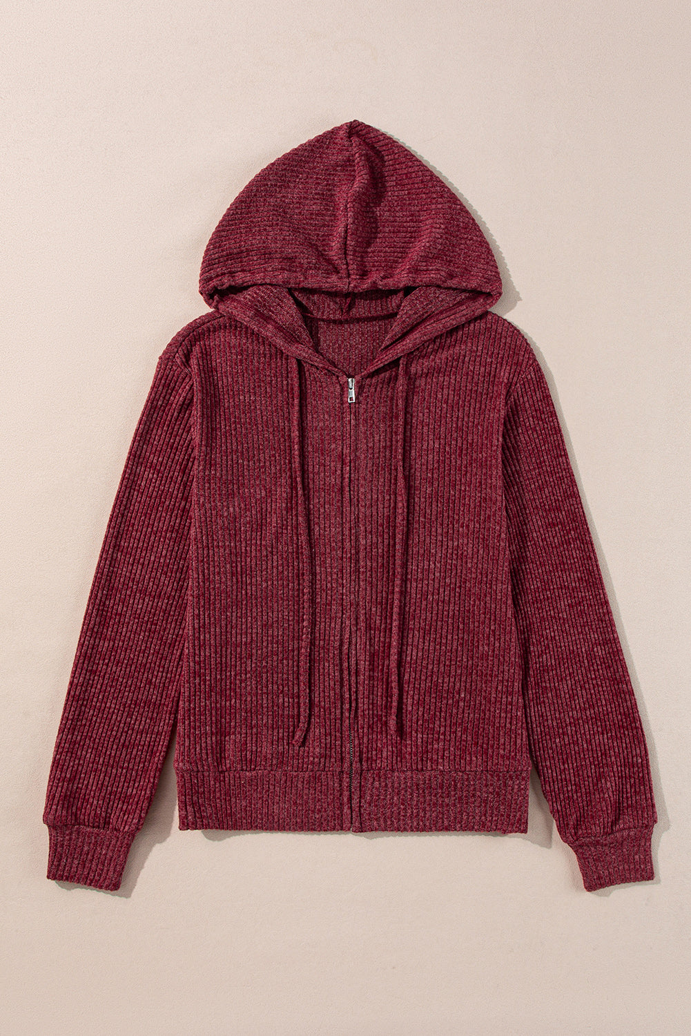 Eleanor Up Front Drawstring Hoodie - Threaded Pear