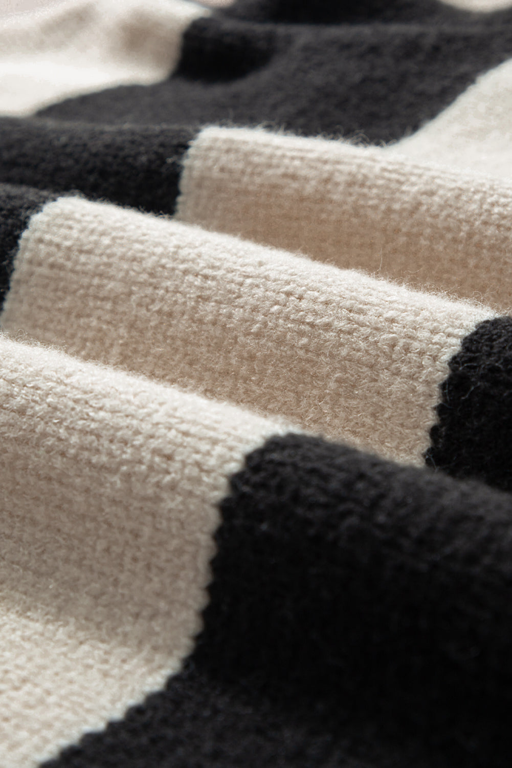 Amelia Colorblock Loose Pullover Sweater - Threaded Pear