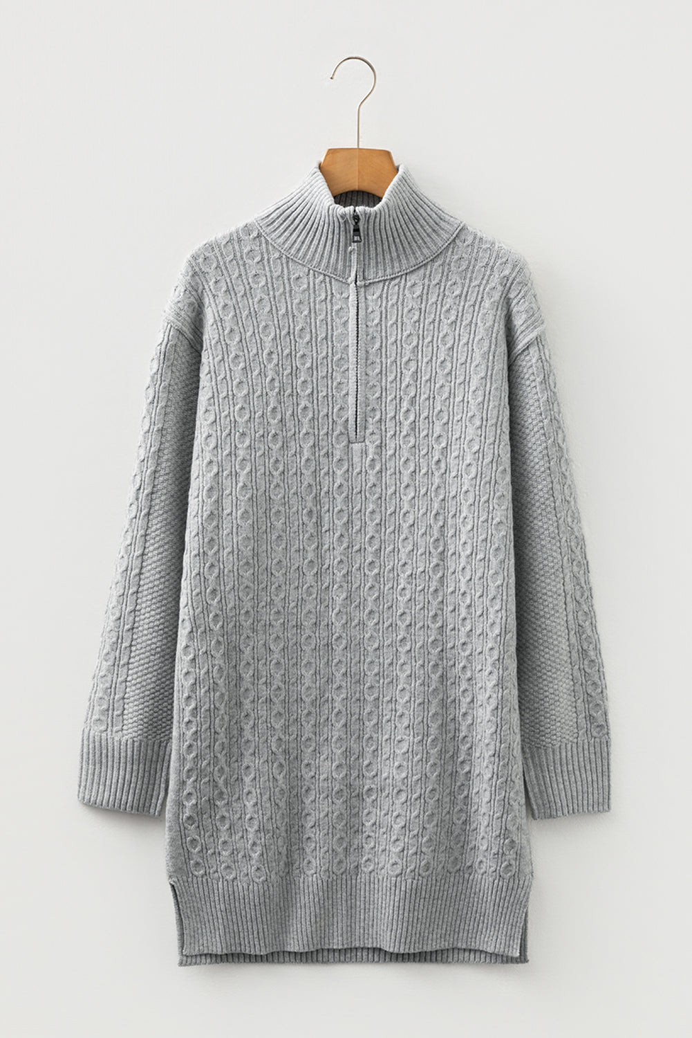 Sofia Ribbed Trim Loose Sweater - Threaded Pear