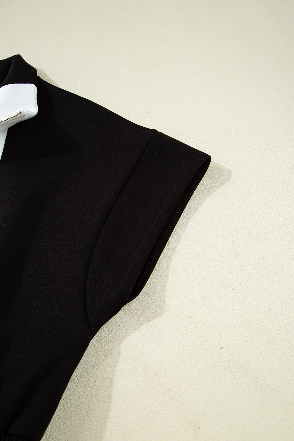 Olivia Patchwork Zip Front Romper - Threaded Pear