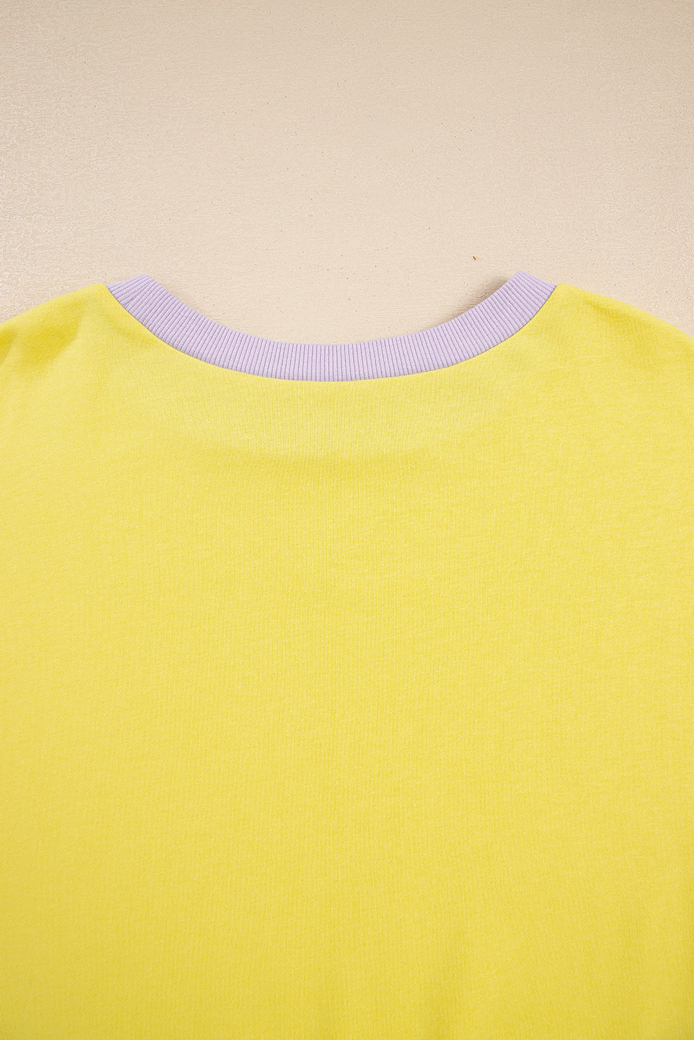 Yellow Striped Color Block Patchwork Crewneck Plus Size Pullover Sweatshirt - Threaded Pear