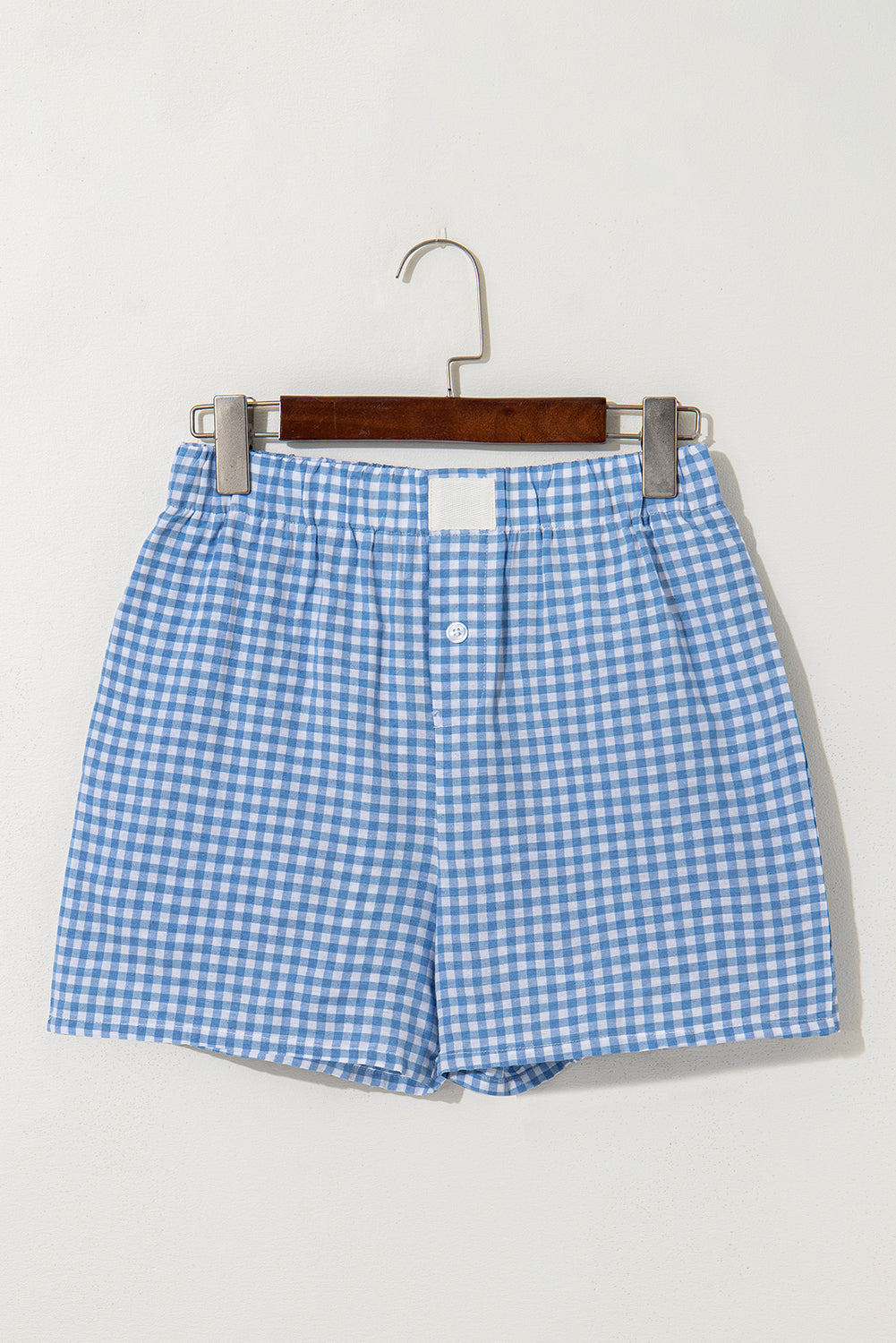 Gingham High Waist Shorts - Threaded Pear