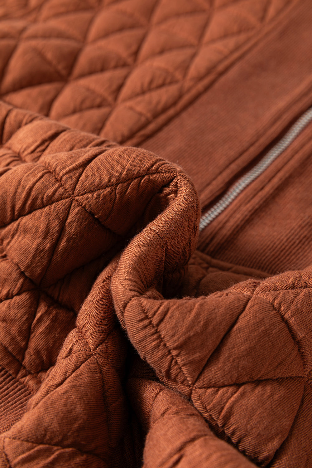 Yavita Half Zipped Loose Sweatshirt