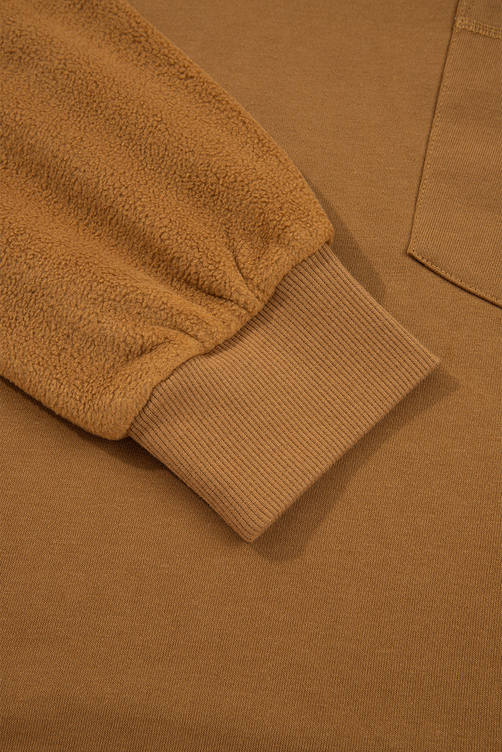 Isabella High Low Patchwork Sweatshirt - Threaded Pear