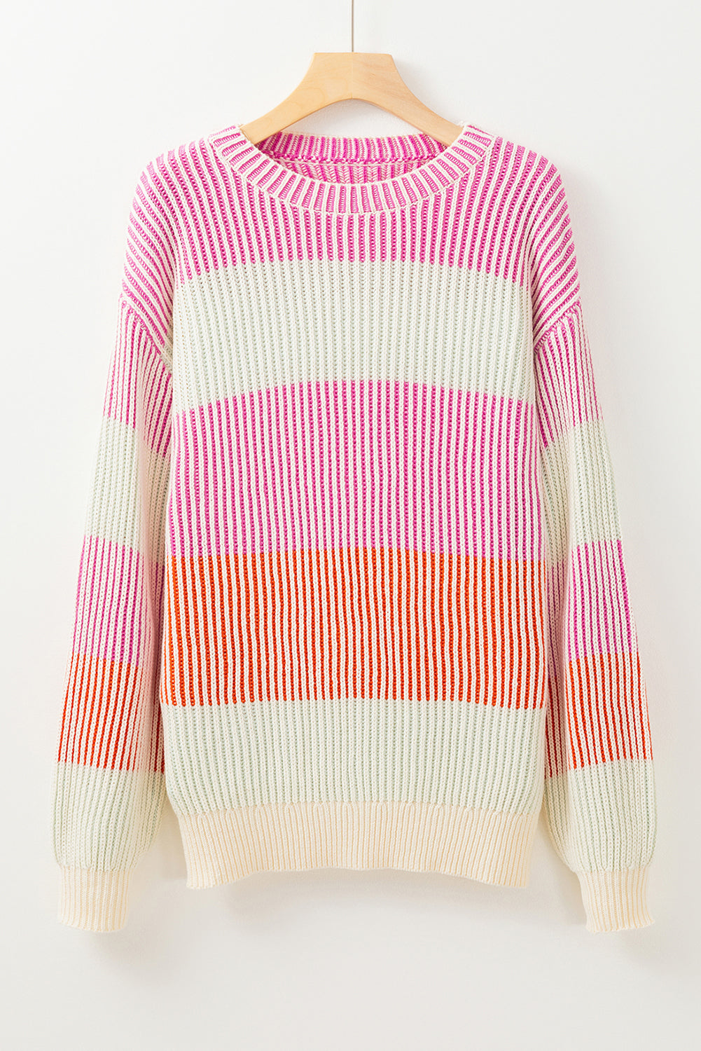 Ella Knit Bubble Sleeve Sweater - Threaded Pear