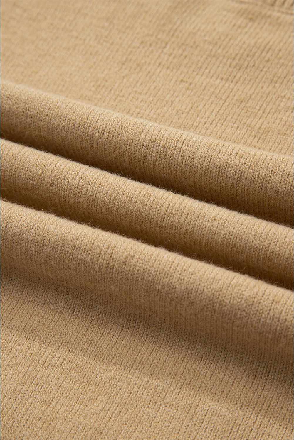 Ava Cuff Contrast Trim Sweater - Threaded Pear