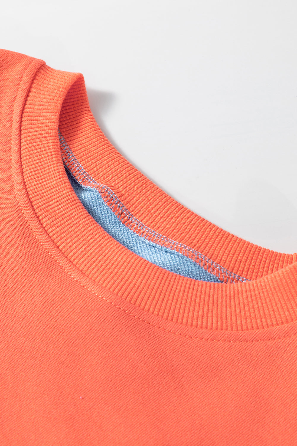 Isabella Patchwork Drop Shoulder Sweatshirt - Threaded Pear