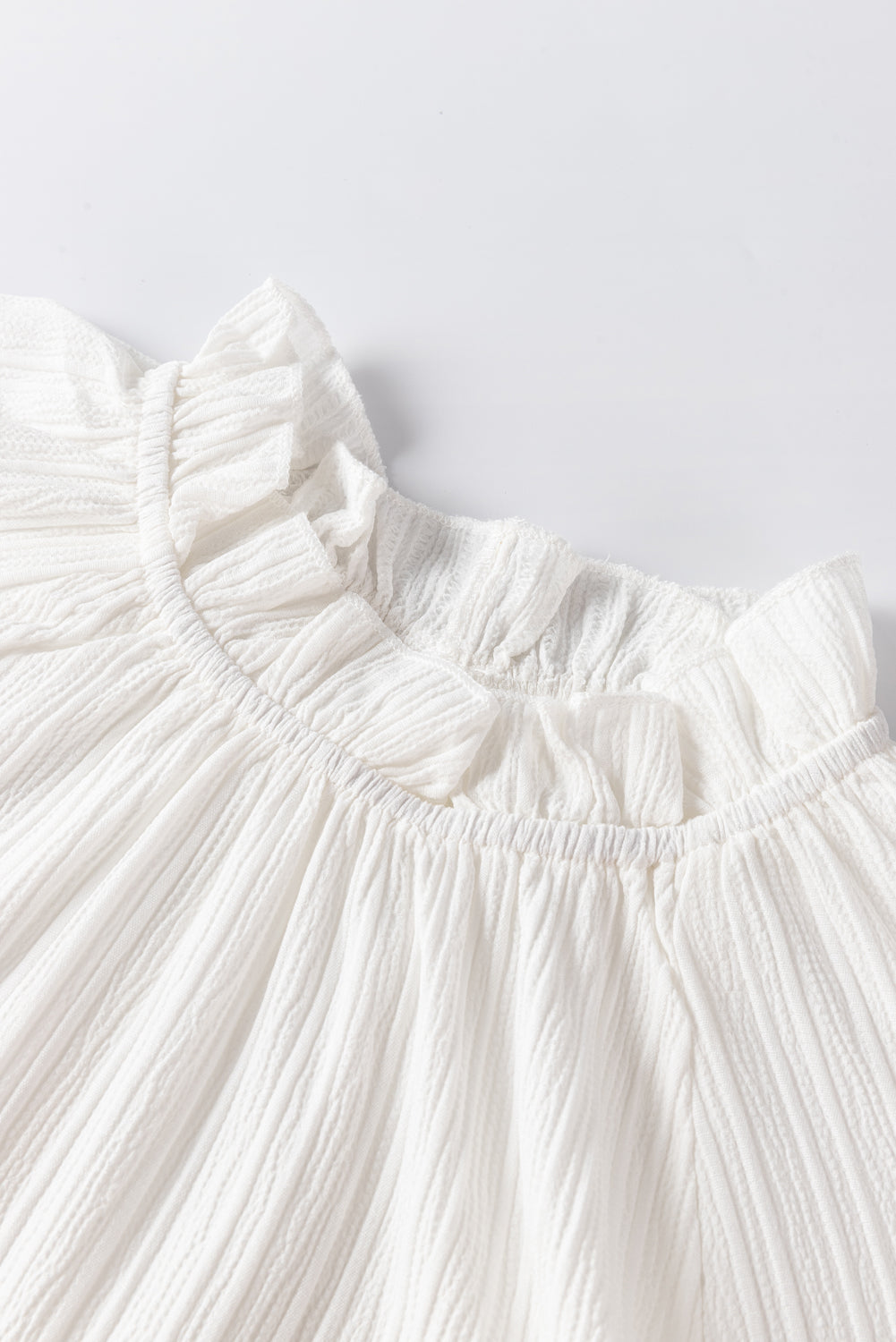 Lanabina Ripple Bubble Sleeve Blouse